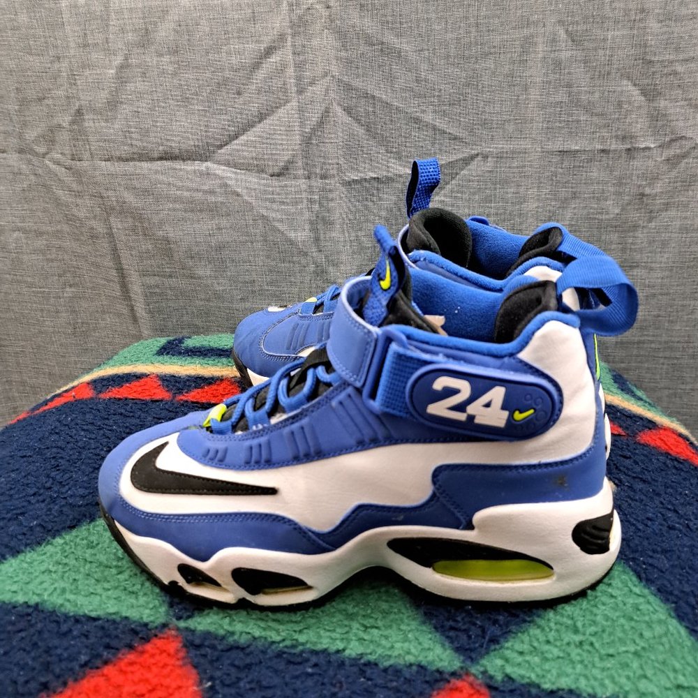 %Nike Air Griffey Max 1 GS Varsity Royal Blue Volt DJ5162-400- 5.5Y Kids A 13